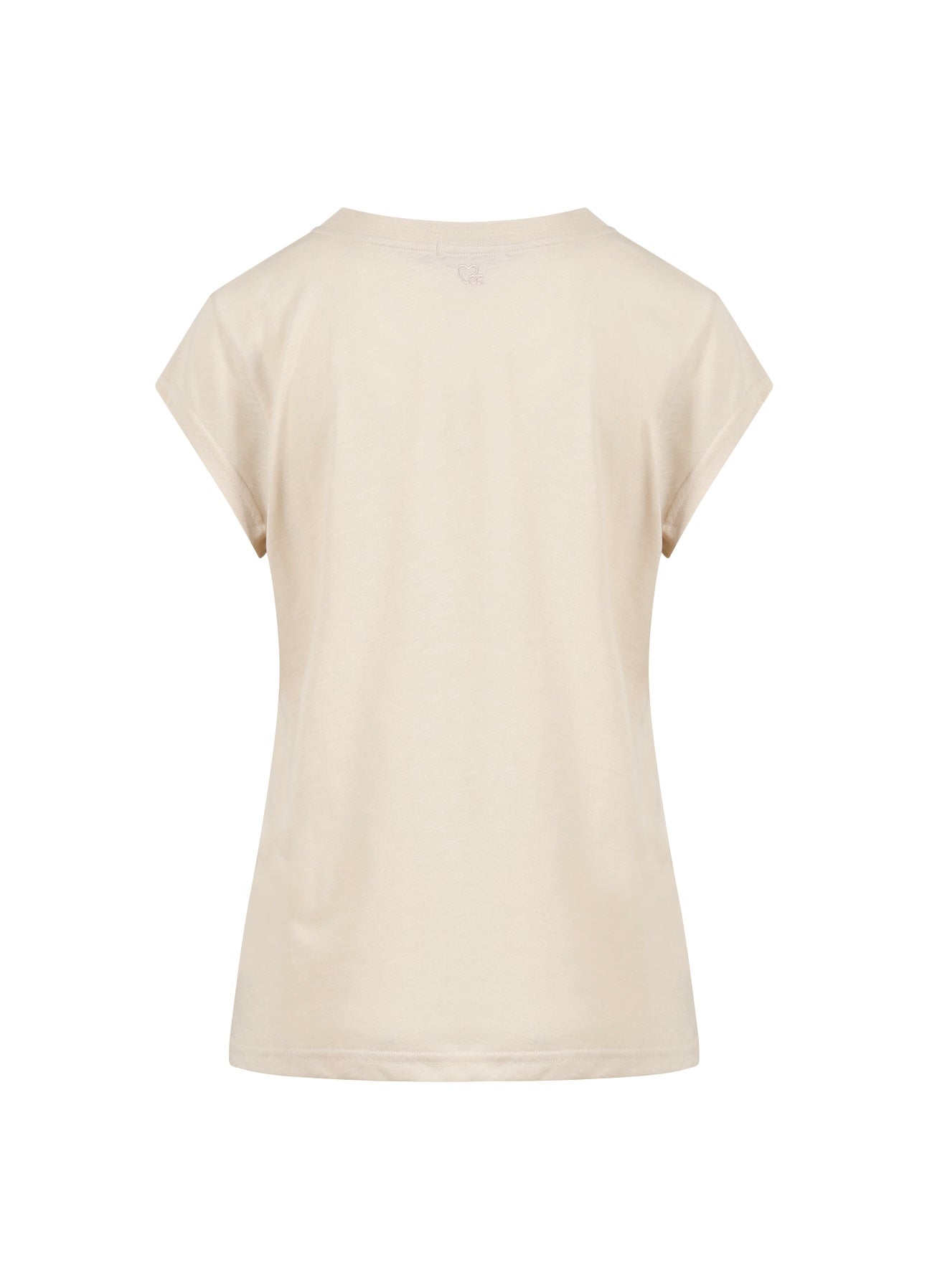 CC HEART POSITIVITY T-SHIRT - KORTÆRME - Creme