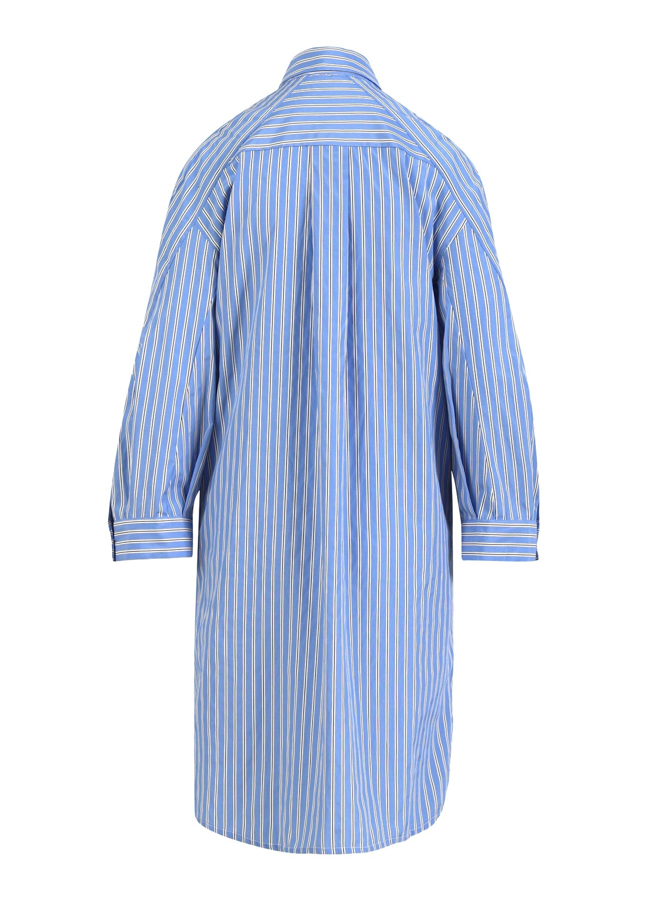 SKJORTEKJOLE MED DEKONSTRUEREDE ÆRMER - Ice blue/white stripe