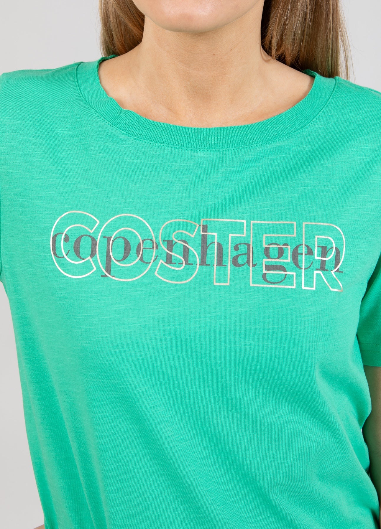 T-SHIRT MED LOGO - Clover green