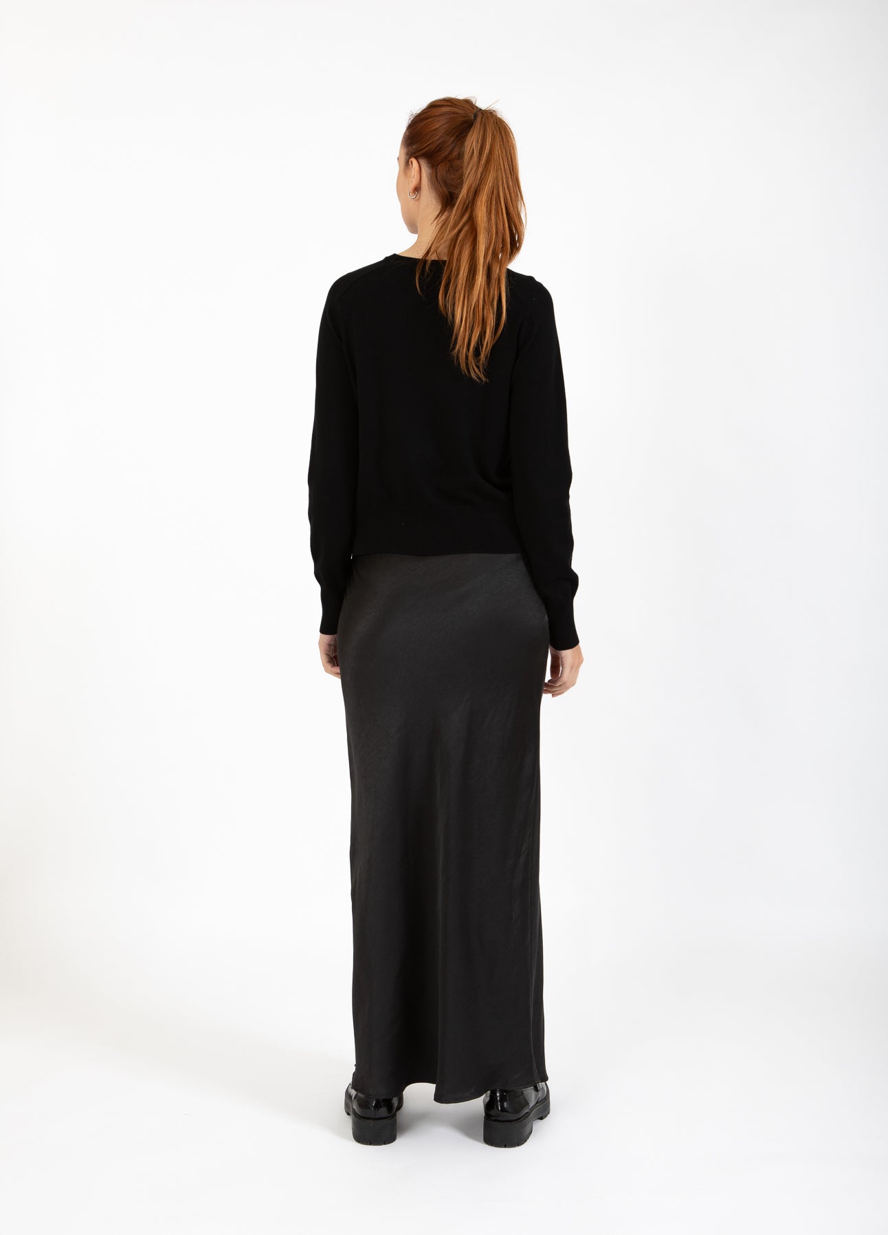CC HEART BELLE CARDIGAN - Black/silver buttons