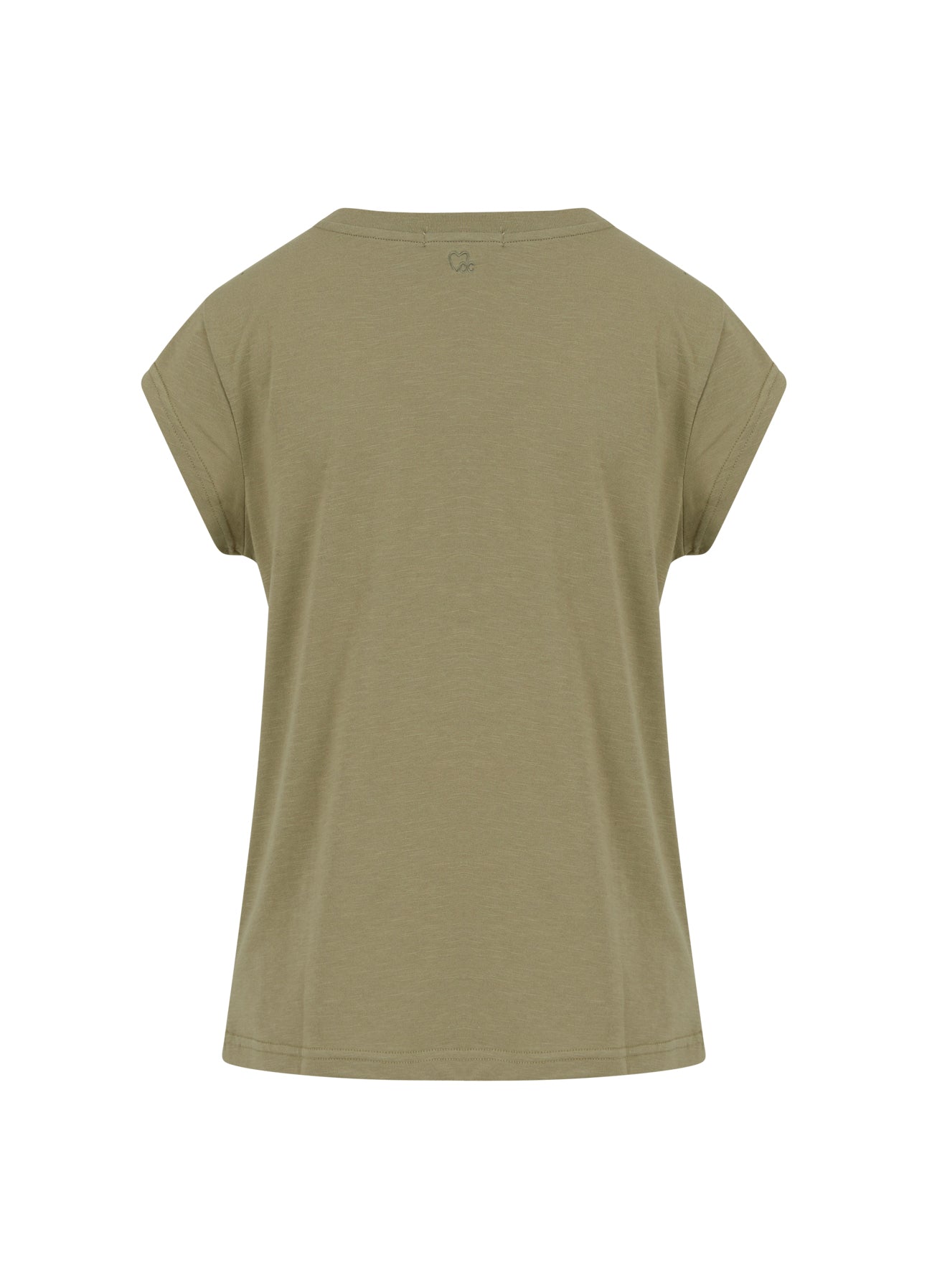 CC HEART T-SHIRT - Dusty olive