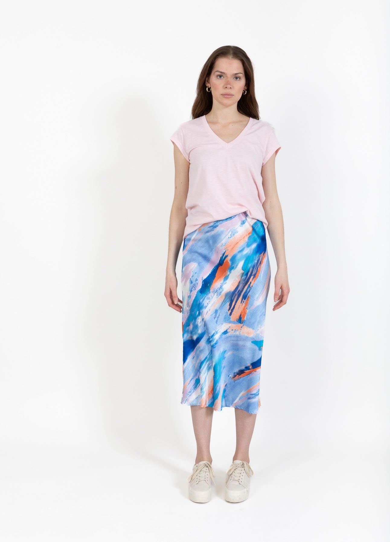 CC HEART V-HALS T-SHIRT - Daisy Pink