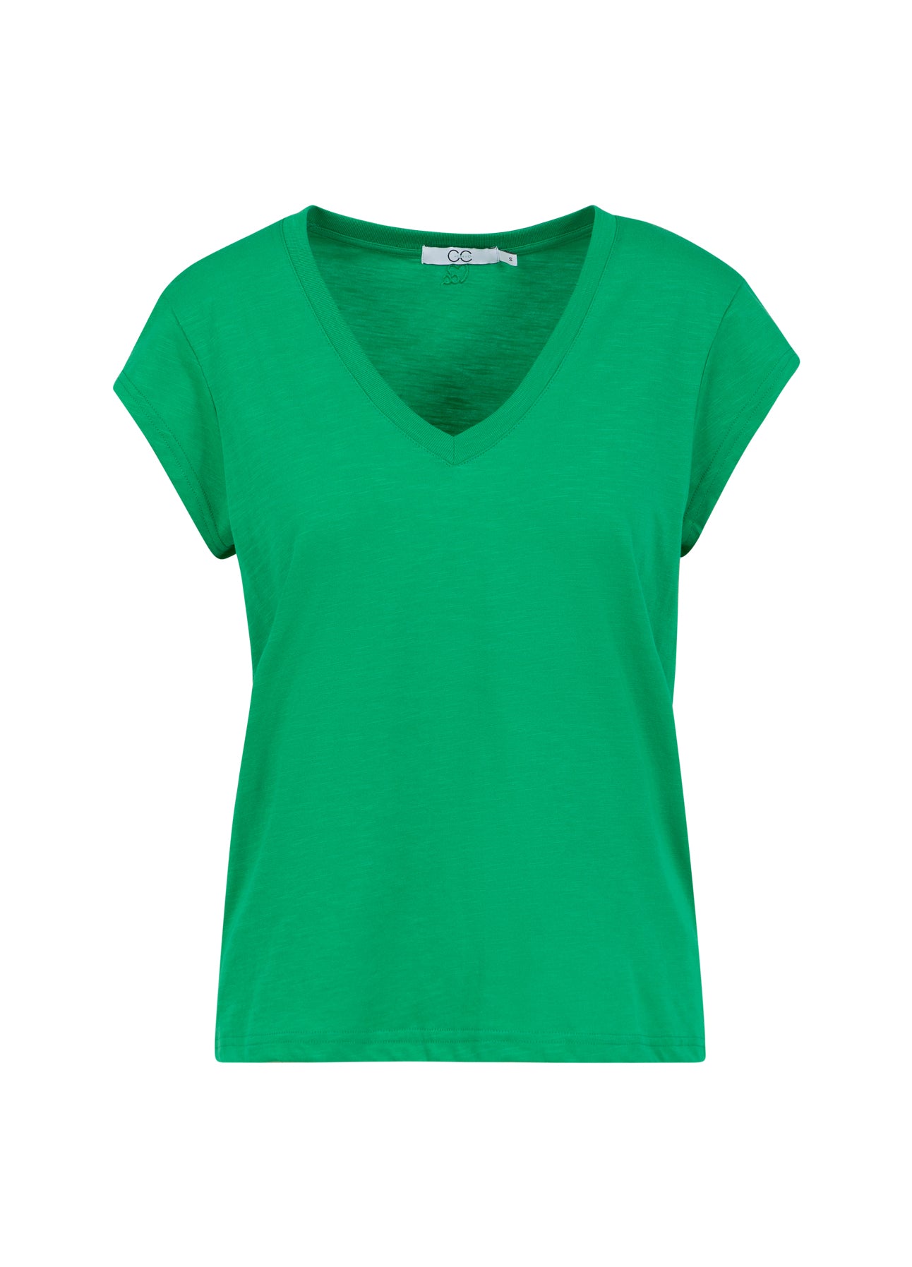 CC HEART V-HALS T-SHIRT - Emerald green