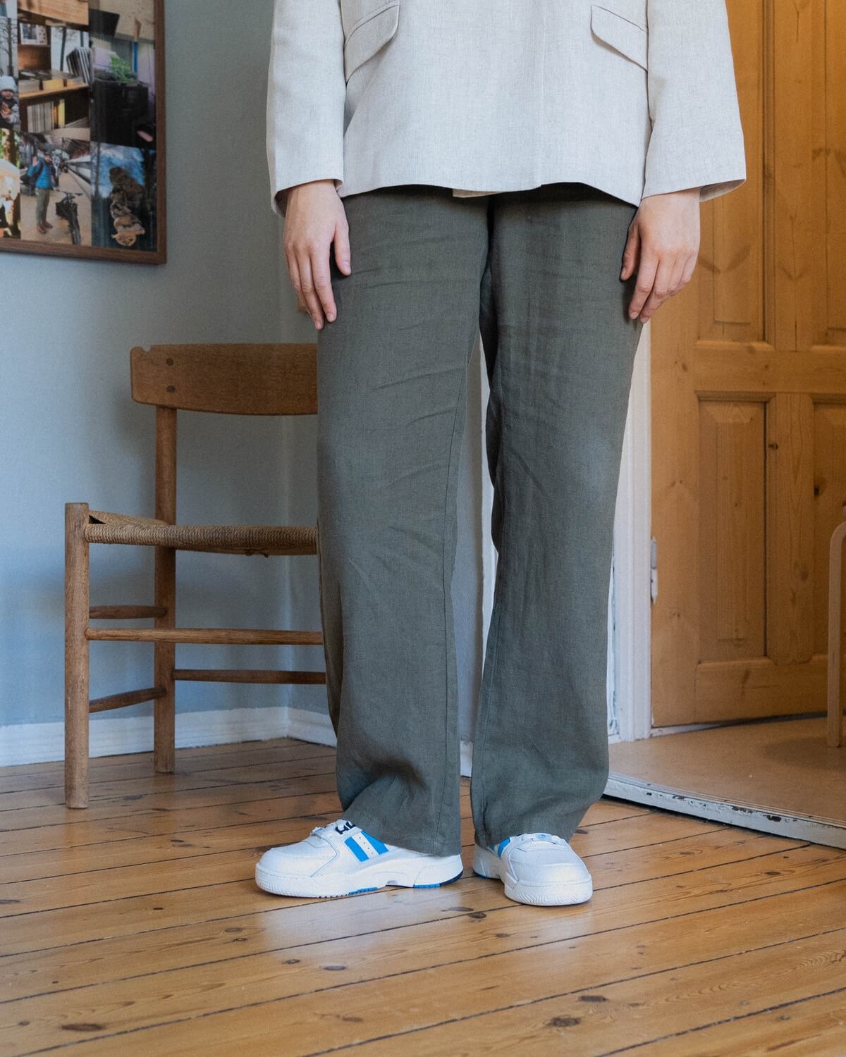 Eik Linen Pant - Army Online
